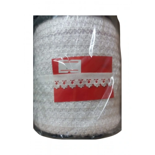 Çamaşır Lastiği Dantelli 1 cm 1 Metre Beyaz 1. Model