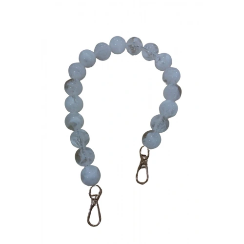 Çanta Askısı 40 Cm Akrilik Yuvarlak Sedef