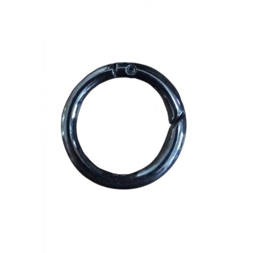 Çanta Halkası Yuvarlak 3 Cm Siyah