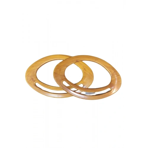 Çanta Sapı Oval Açık Kahverengi 18 Cm