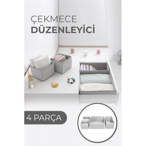 Çekmece Düzenleme Kutu Seti Organizer 4lü Set (5365)