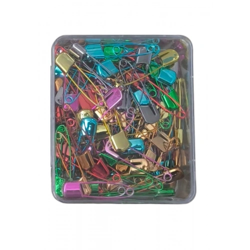 Çengelli İğne Kilitli Bebe Renkli Büyük 100 Adet