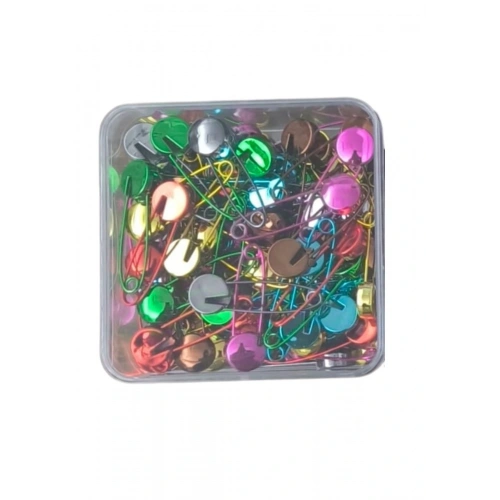 Çengelli İğne Kilitli Bebe Renkli Küçük 100 Adet