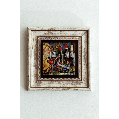 Çerçeveli Taş Tablo , Çerçeveli Taş Duvar Dekoru-enkcrcvtbl-00196 20 cm