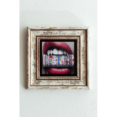 Çerçeveli Taş Tablo , Çerçeveli Taş Duvar Dekoru-enkcrcvtbl-00202 20 cm