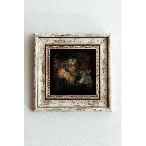 Çerçeveli Taş Tablo , Çerçeveli Taş Duvar Dekoru-enkcrcvtbl-0174 20 cm