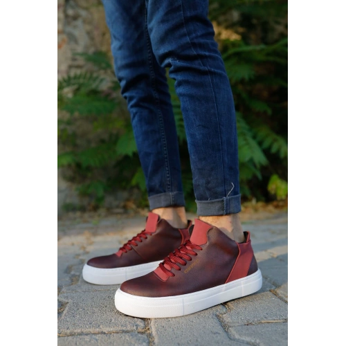 CH004 CBT Hıde Mens Shoes BURGUNDY