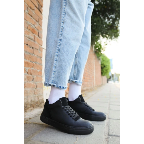 CH004 CST Hide Mens Shoes BLACK