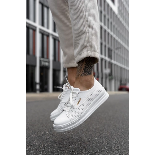 CH043 CBT Cowien Mens Shoes WHITE