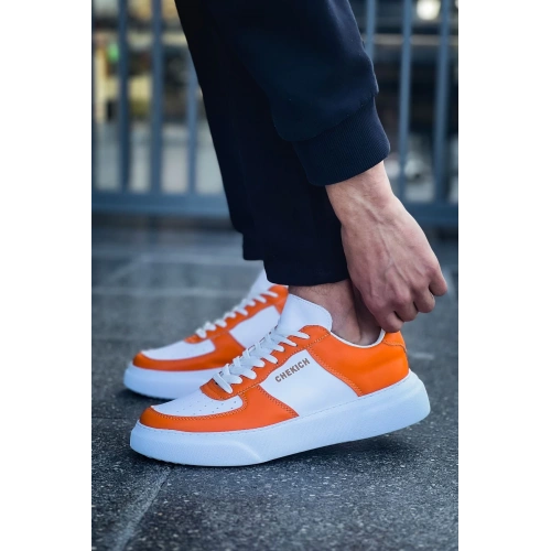 CH087 FBT Kenton Mens Shoes White/Orange
