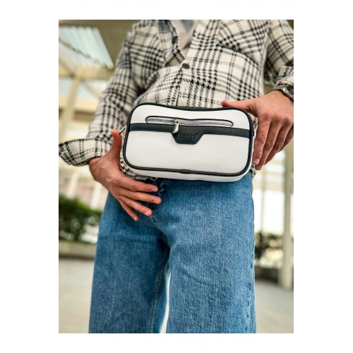 CH101 - Poani Tablet Erkek Çanta BEYAZ/SIYAH