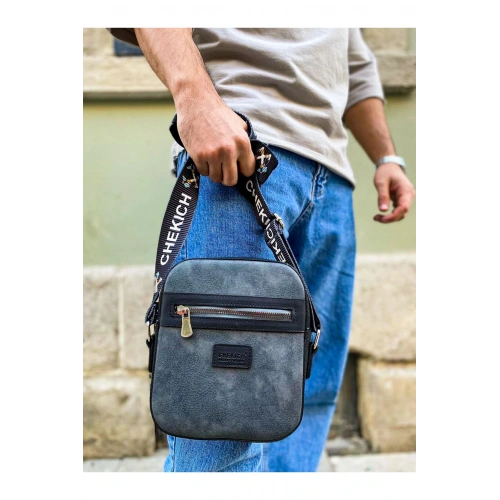 CH102 - Stealht Kare Erkek Çanta SIYAH/ANTRASIT