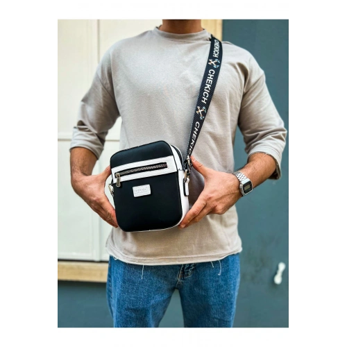 CH102 - Stealth Square Mens Bag BLACK/WHITE