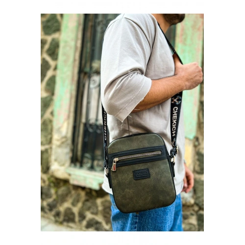 CH102 - Stealht Kare Erkek Çanta SIYAH / HAKI