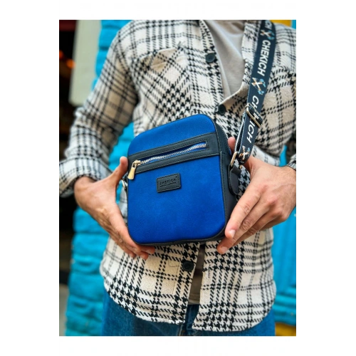 CH102 - Stealht Kare Erkek Çanta SIYAH/MAVI