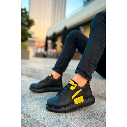 CH131 GST Frogner Mens Boot BLACK - YELLOW