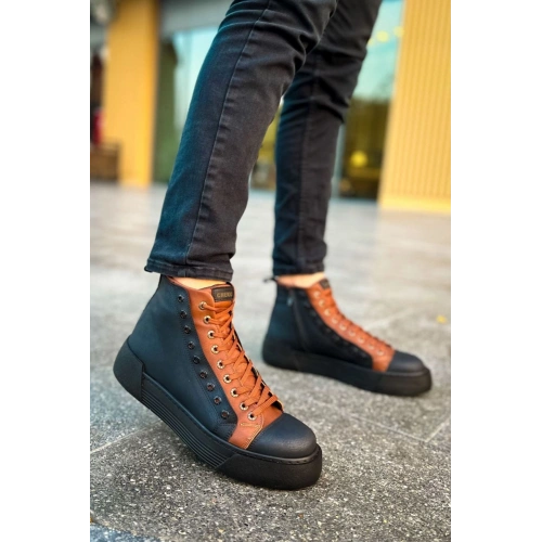 CH167 - GST Blazer Erkek Bot SIYAH/TABA