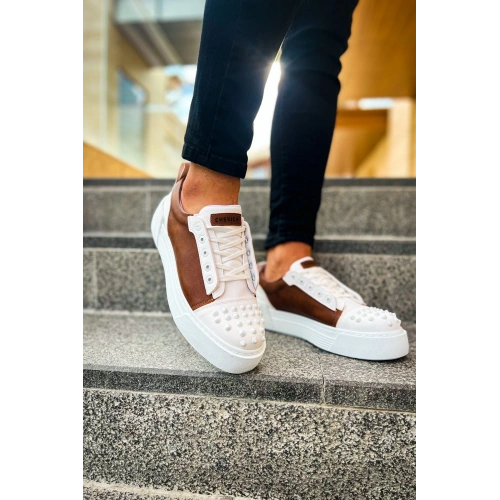CH169 CBT Thorn Mens Shoes WHITE/BEIGE