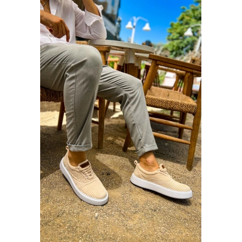 CH173 - KBT Velluto Erkek Ayakkabı BEJ