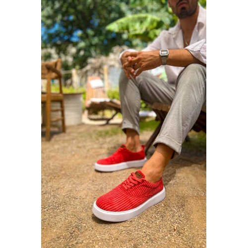 CH173 - KBT Velluto Erkek Ayakkabı KIRMIZI