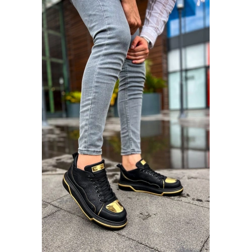 CH183 - CST Jet Setter Mirror  Erkek Ayakkabı SIYAH/ALTIN