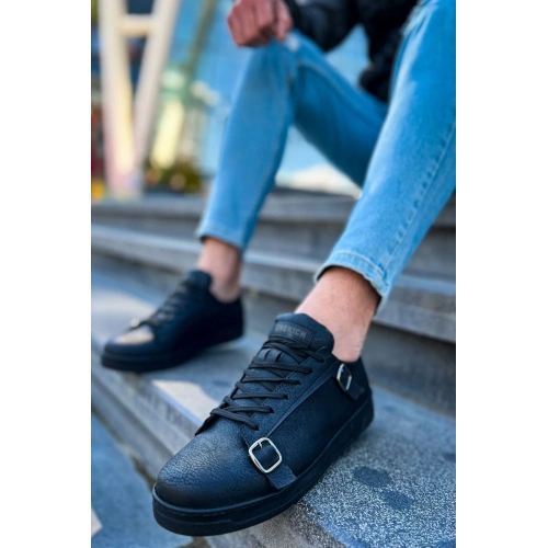 CH191 - CST Side Buckle Erkek Ayakkabı SIYAH