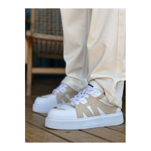 CH2407 CBT Star-X Mens Sports Shoes WHITE / BEIGE