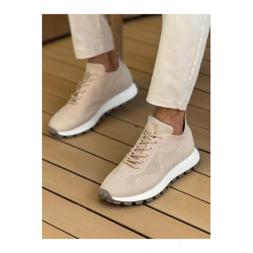 CH2409 - Triko Erkek Ayakkabı BEJ