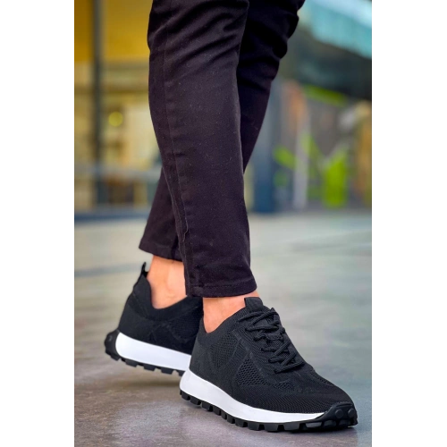 CH2409 - Triko Erkek Ayakkabı SIYAH