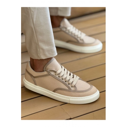 CH2505 - Keten Erkek Ayakkabı BEJ/BEJ