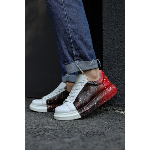 CH254 CBT Paint Mens Shoe 415 BLACK / RED SPECKLE