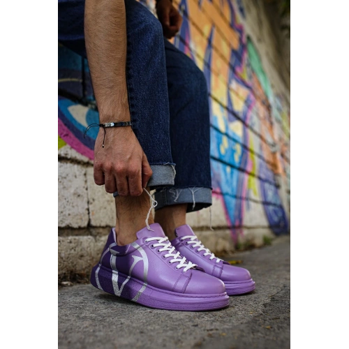 CH254 - CBT Pittura Erkek Ayakkabı 490 MOR/ KOYU MOR V