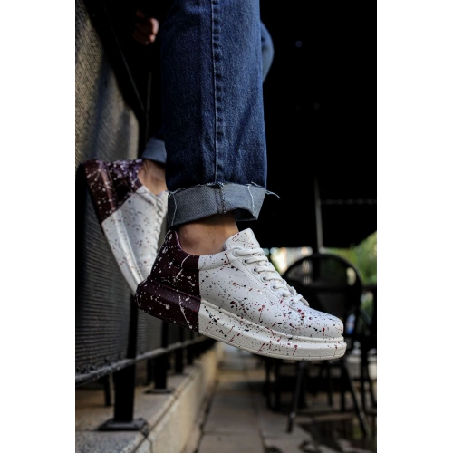 CH254 CBT Pittura Mens Shoes 517 RED / BLACK / DARK PURPLE SPLUSH