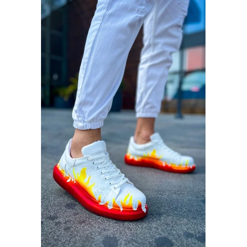 CH254 - CBT Pittura Erkek Ayakkabı 535 KIRMIZI ALEV