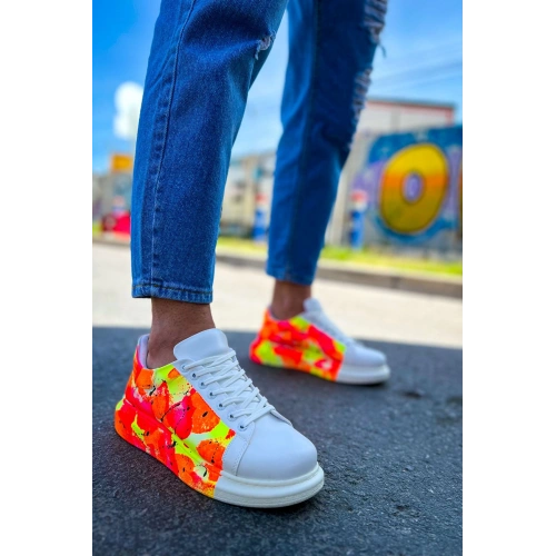 CH254 CBT Paint Mens Shoes 535 NEON ORANGE / BLACK RAIN