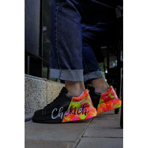 CH254 - CST Pittura Erkek Ayakkabı 481 SIYAH / SARI CHEKICH