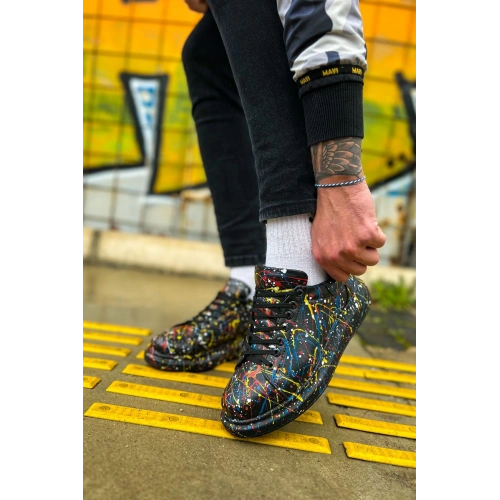 CH254 - CST Pittura Erkek Ayakkabı 498 SARI / MAVI / KIRMIZI SPLUSH