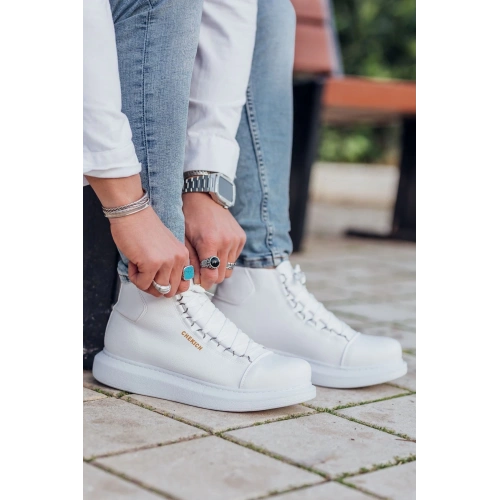 CH258 CBT Rome Mens Boots WHITE