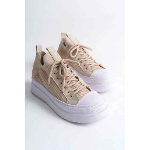 CH2601 - Triko Erkek Ayakkabı BEJ