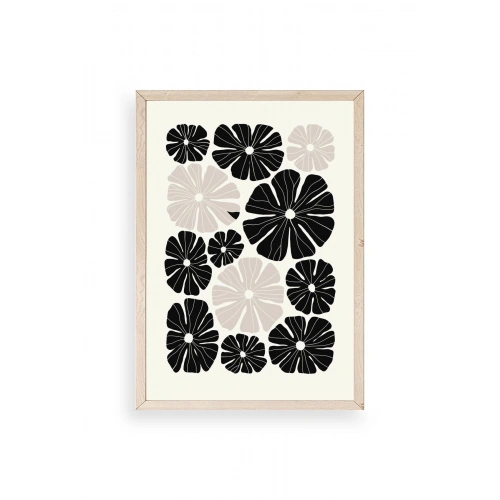 Çiçek Ahşap Çerçeveli Tablo 17 x 23