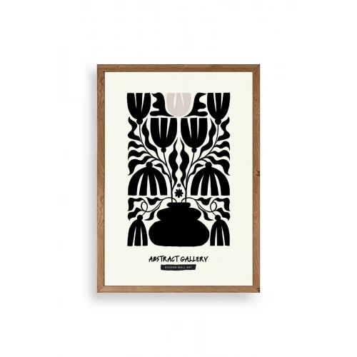 Çiçek Ahşap Çerçeveli Tablo 17 x 23