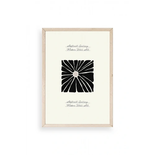 Çiçek Ahşap Çerçeveli Tablo 17 x 23