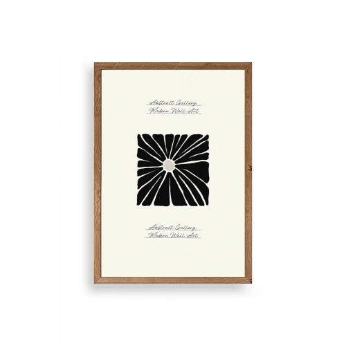 Çiçek Ahşap Çerçeveli Tablo 17 x 23