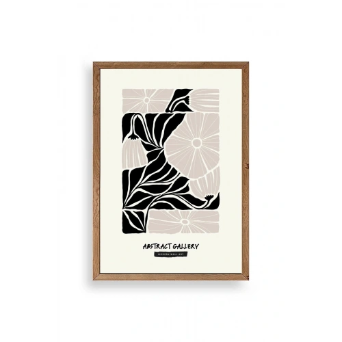 Çiçek Ahşap Çerçeveli Tablo 17 x 23