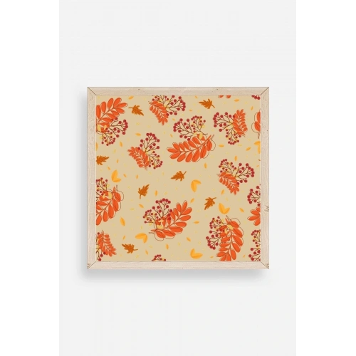 Çiçek Ahşap Çerçeveli Tablo 23 x 23