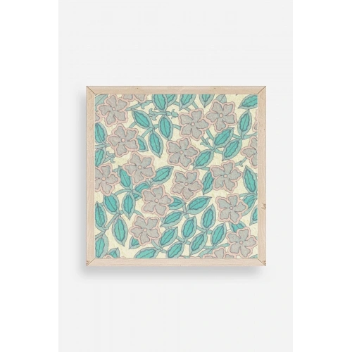 Çiçek Ahşap Çerçeveli Tablo 23 x 23