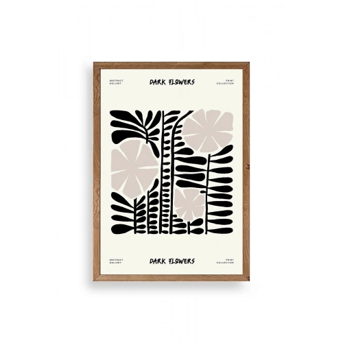 Çiçek Ahşap Çerçeveli Tablo 23 x 30