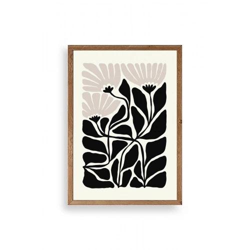 Çiçek Ahşap Çerçeveli Tablo 23 x 30