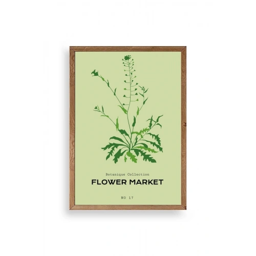 Çiçek Ahşap Çerçeveli Tablo 23 x 30