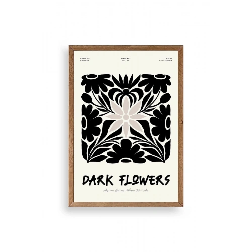 Çiçek Ahşap Çerçeveli Tablo 23 x 30